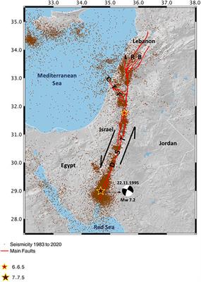 Variations of the seismic b-value along the Dead Sea transform
